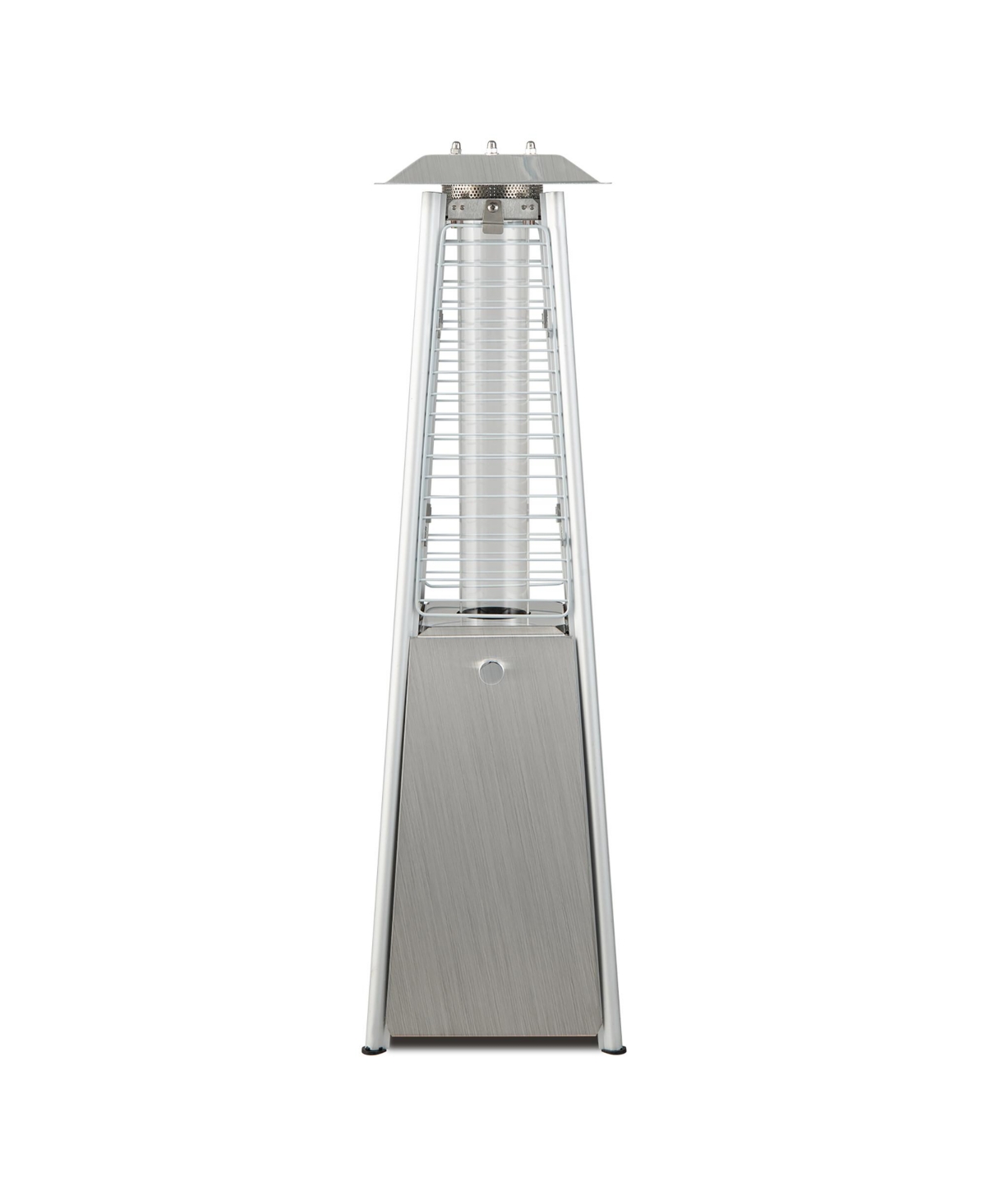 Costway 35'' Portable Tabletop Pyramid Patio Heater Stainless Steel Propane gas 9500 Btu