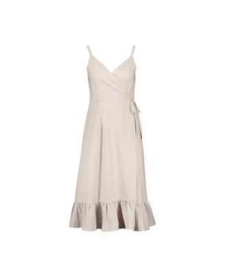 Women's Ruffle Hem Wrap Dress