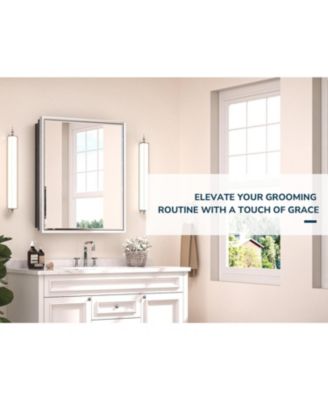 40'' W 30'' H Framed Medicine Cabinet with Mirror and 3 Adjustable Shelves