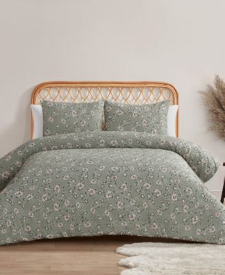 Botanical Embossed 3-Pc. Comforter Set, Full/Queen