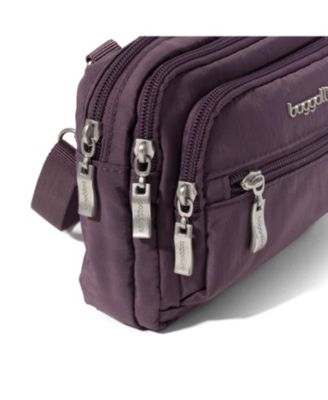 Triple Zip Crossbody Bag