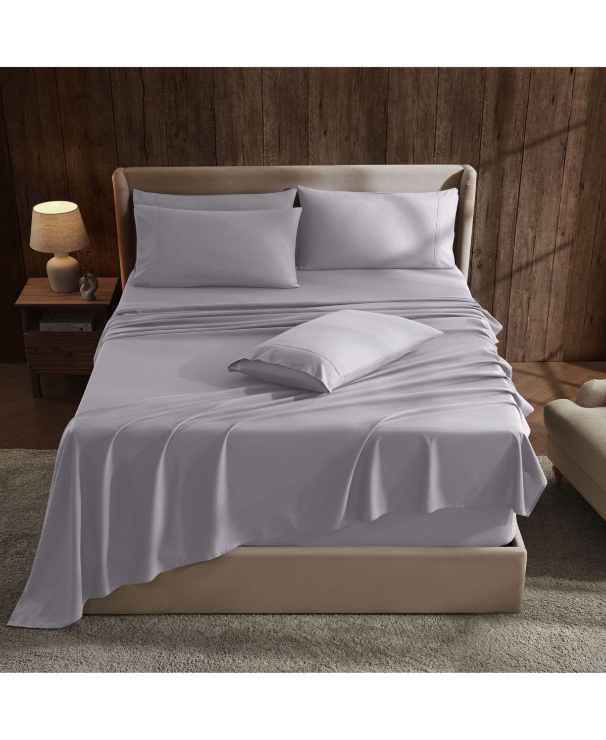 Empyrean Bedding 6 Piece Extra Deep Luxury Collection Classic Silky Thread Sheet Set