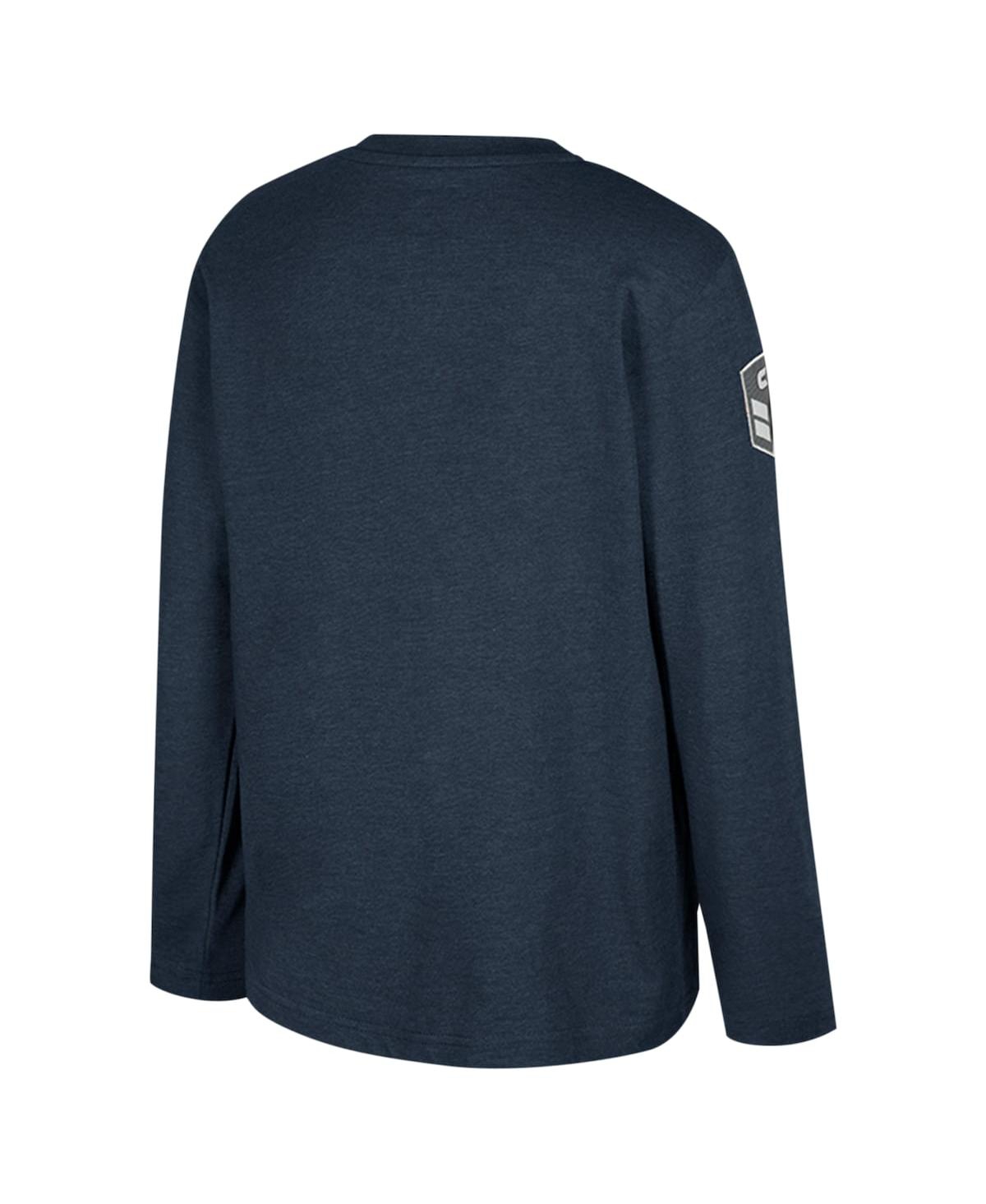 Colosseum Big Boys and GirlsPenn State Nittany Lions Oht Military Appreciation Oorah Long Sleeve T-Shirt - Heather Navy