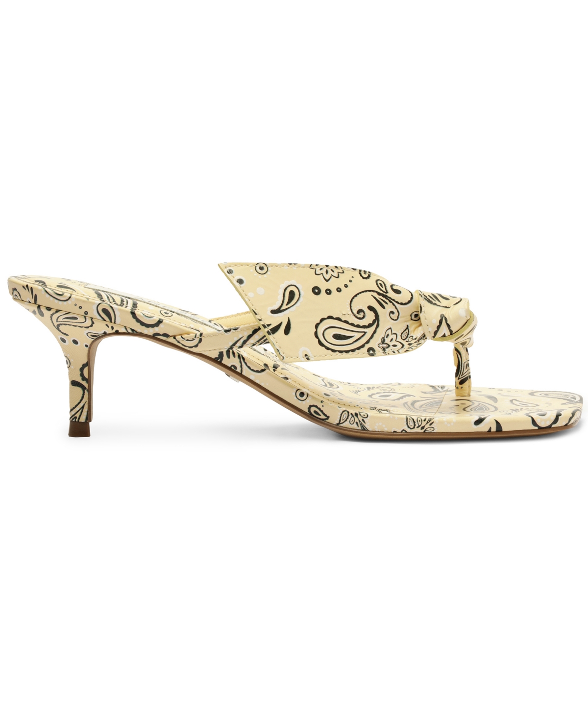 Arezzo Women's Lidia Mid Stiletto Sandals In Pale Yellow Multi