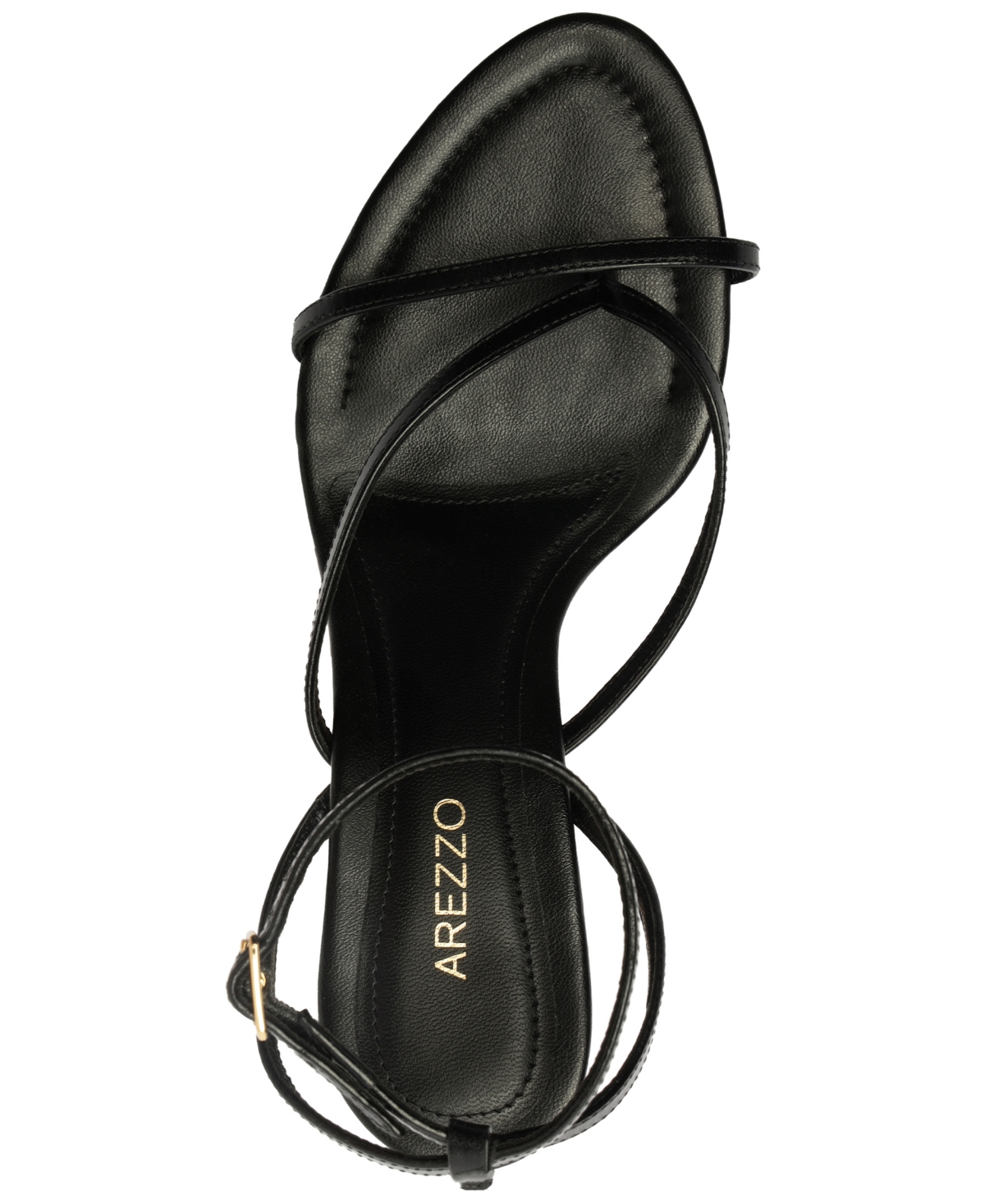 Arezzo Women's Frankie High Geometric Round Toe Wedge Sandals In Black