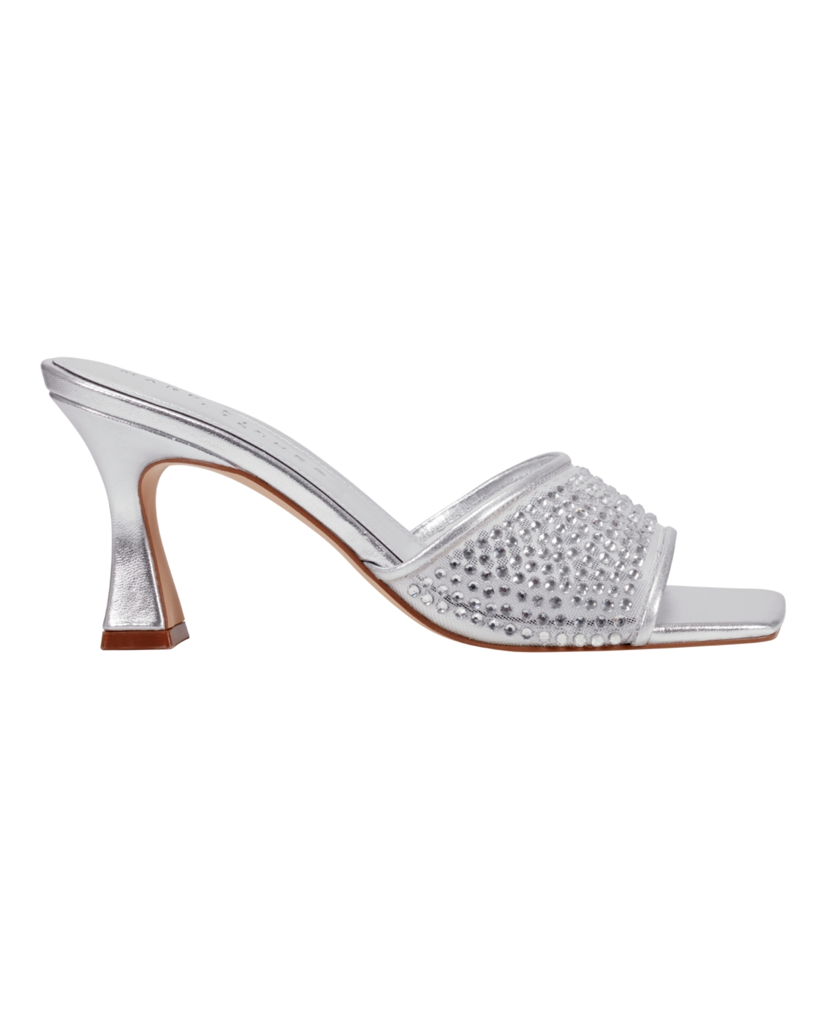Marc Fisher Ltd Delaney Slide Sandal In Silver