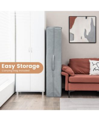 4 Inch Tri-fold Cool Gel Memory Foam Mattress-Queen Size