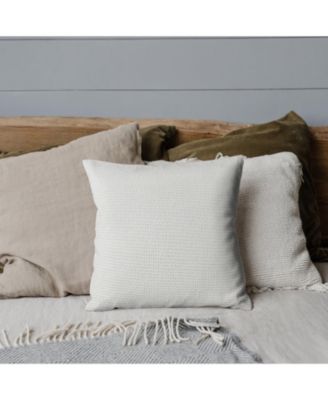 Madera Cross Weave Throw Pillow Covers, 22"x 22", Set of 2