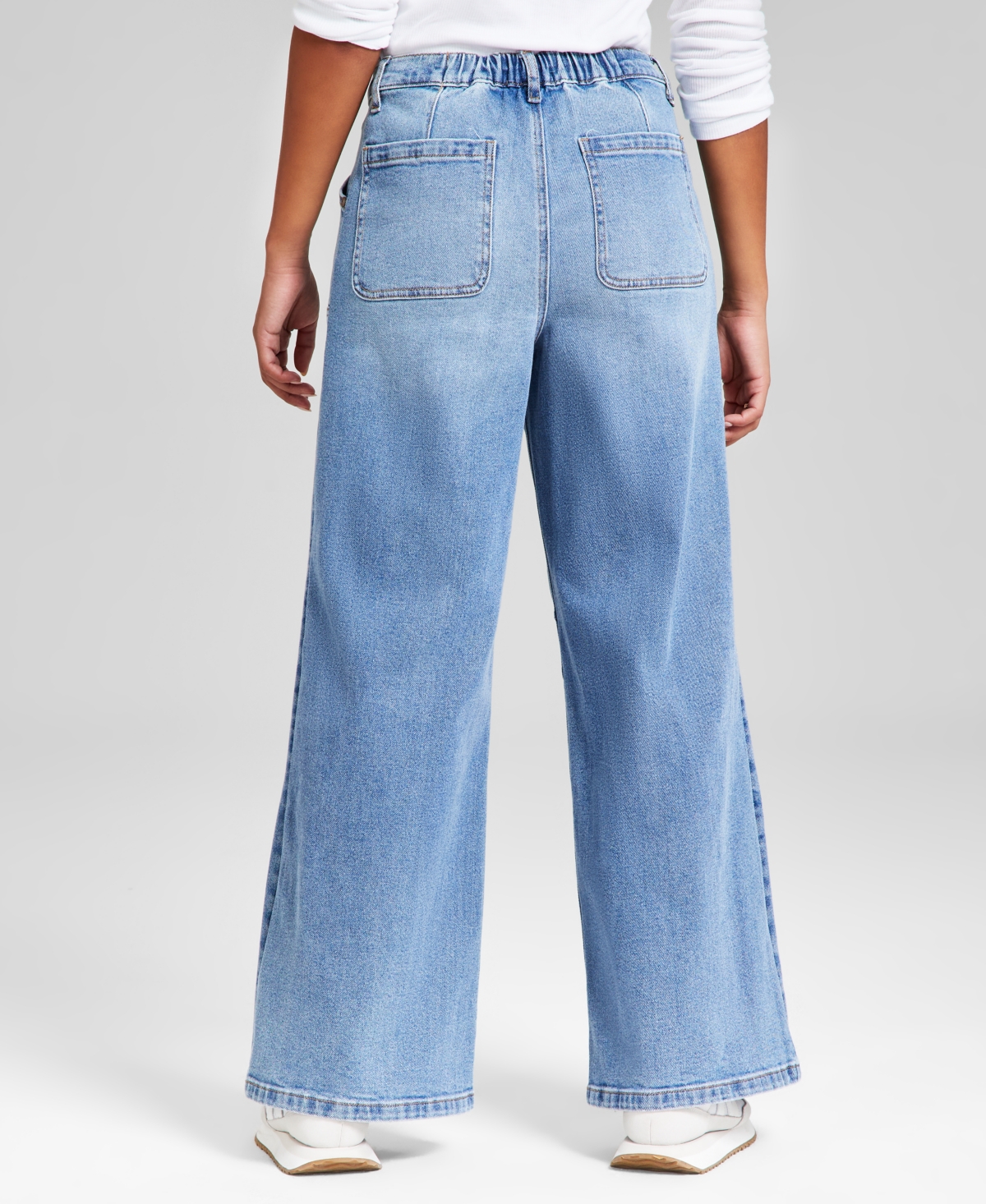 AND NOW THIS WOMEN'S HIGH-RISE WIDE-LEG DRAWSTRING DENIM JEANS, EXCLUSIVELY AT MACY'S 