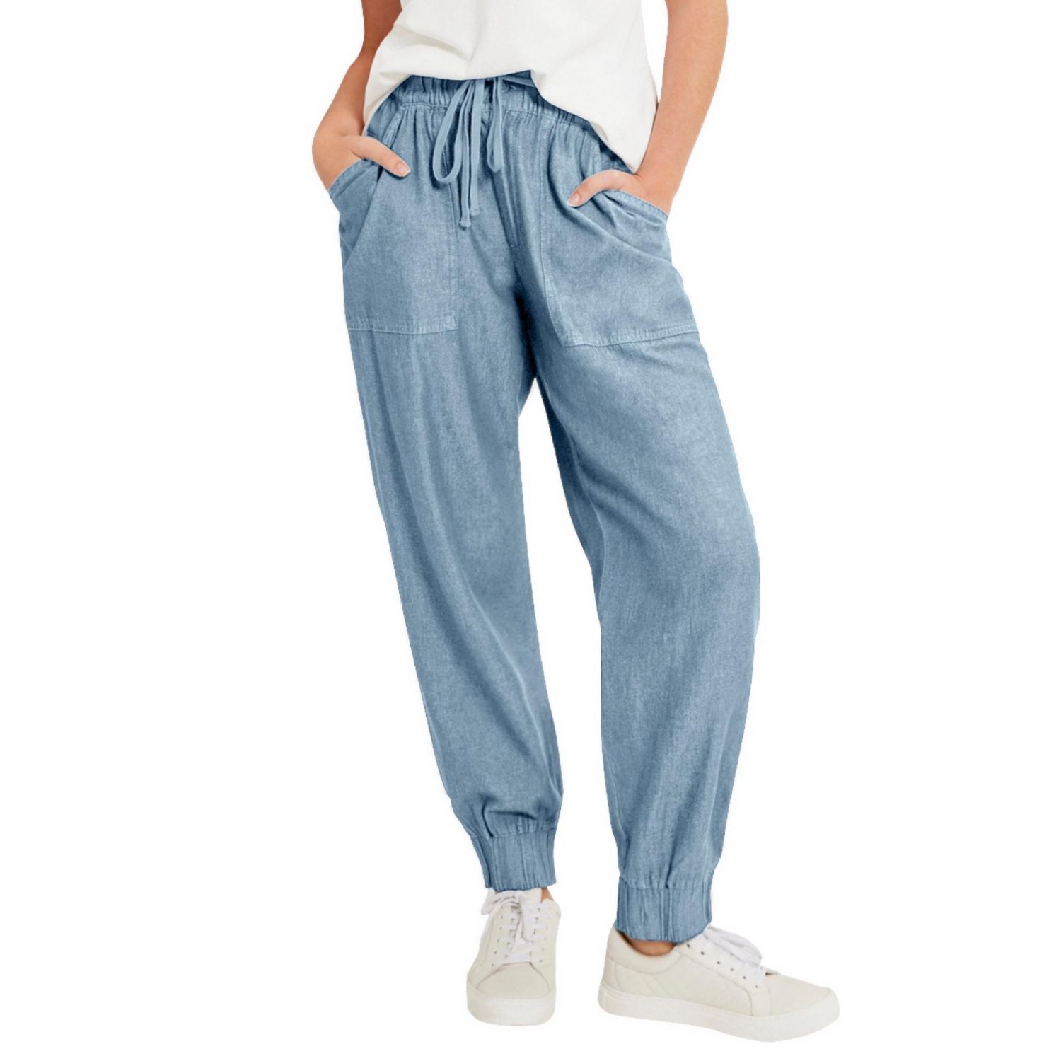 Women's Drawstring Denim Jogger