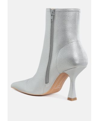 Farnak Pleather Pointed Toe Ankle Boots