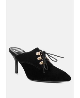 Miladi Suede Stiletto Mules