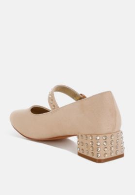 Womens Sima Studded Mary Jane Pumps