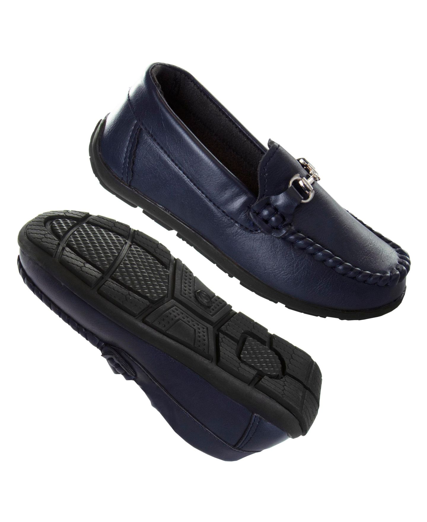 Обувь Josmo Hook &and Loop School Durable Comfort Fit Uniform Shoes для мальчиков, цвет: Тёмно-синий — фото 12