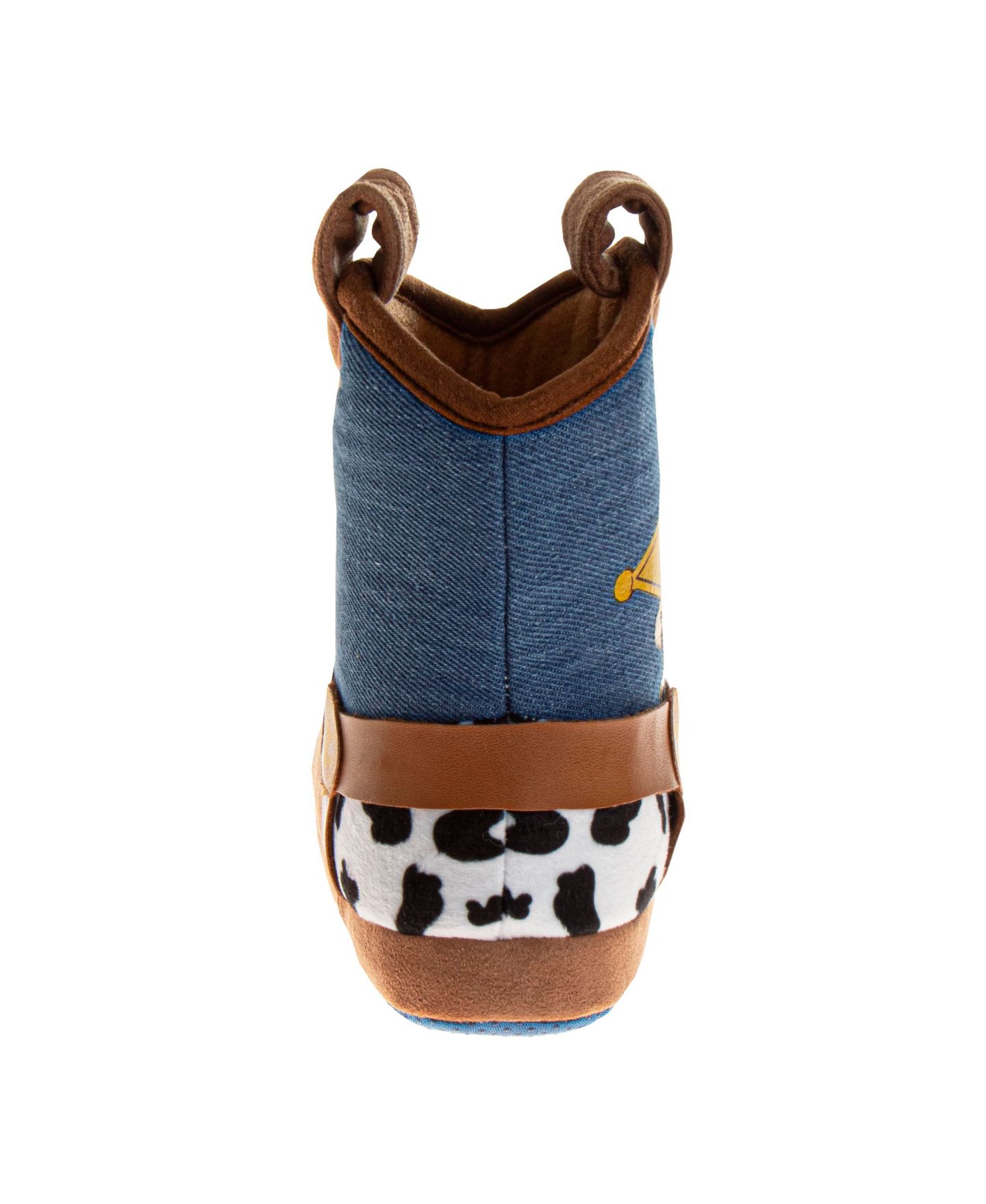 Тапочки Disney Pixar Toy Story Slippers Dual Sizes Cozy Warm Soft Plush Indoor Wear Woody & Buzz (Toddler Sizes 5-10 / Little Kid Sizes 11-12) для мальчиков, цвет: Рыжевато-коричневый / Синий — фото 3