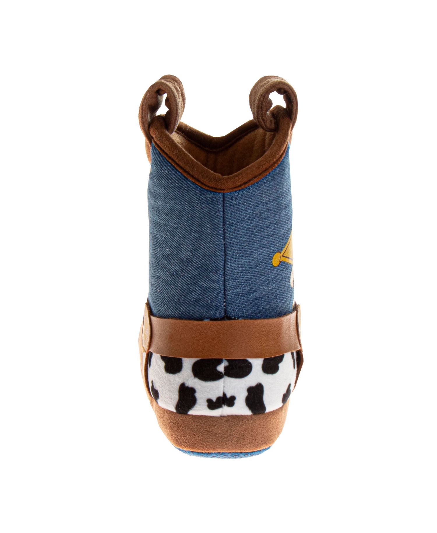 Toy Story Slippers Boys' Dual Sizes Cozy Warm Soft Plush Indoor Wear Woody & Buzz (Toddler Sizes 5-10 / Little Kid Sizes 11-12)