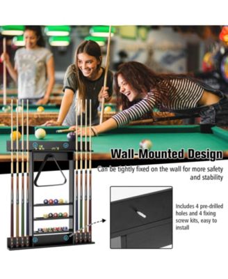 1 PC billiards Wall-mounted Billiards Pool Cue Rack Only