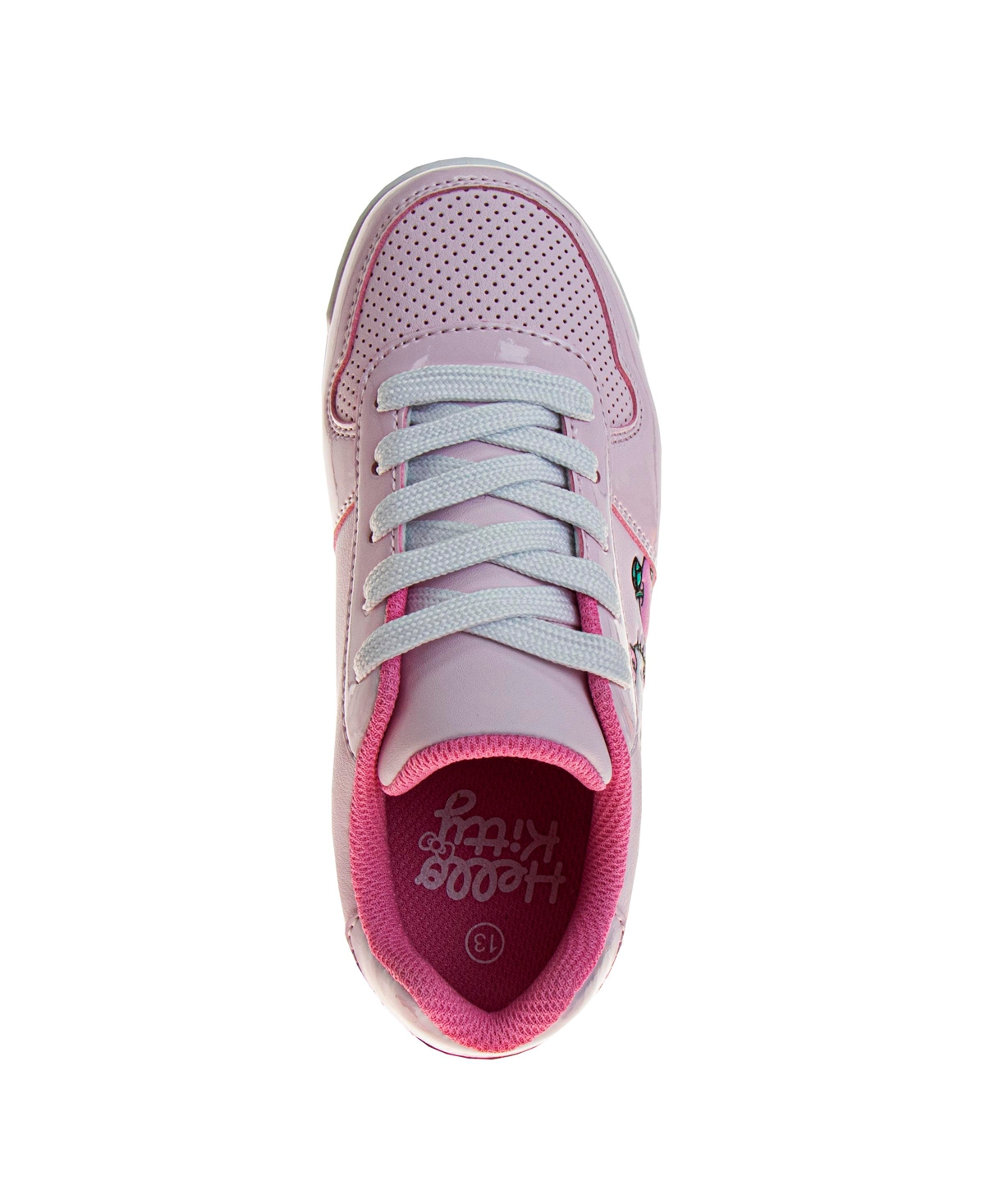 Hello Kitty Little And Big Girls Lace Up Sneakers In Pink