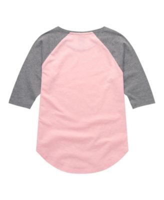 Big Girls Snoopy Heart Graphic Raglan Top