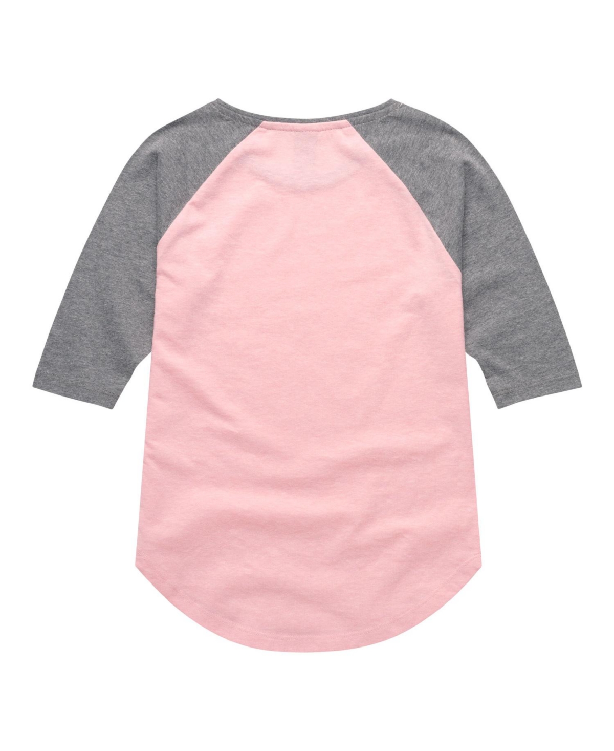 Peanuts Big Girls Snoopy Heart Graphic Raglan Top In Pink