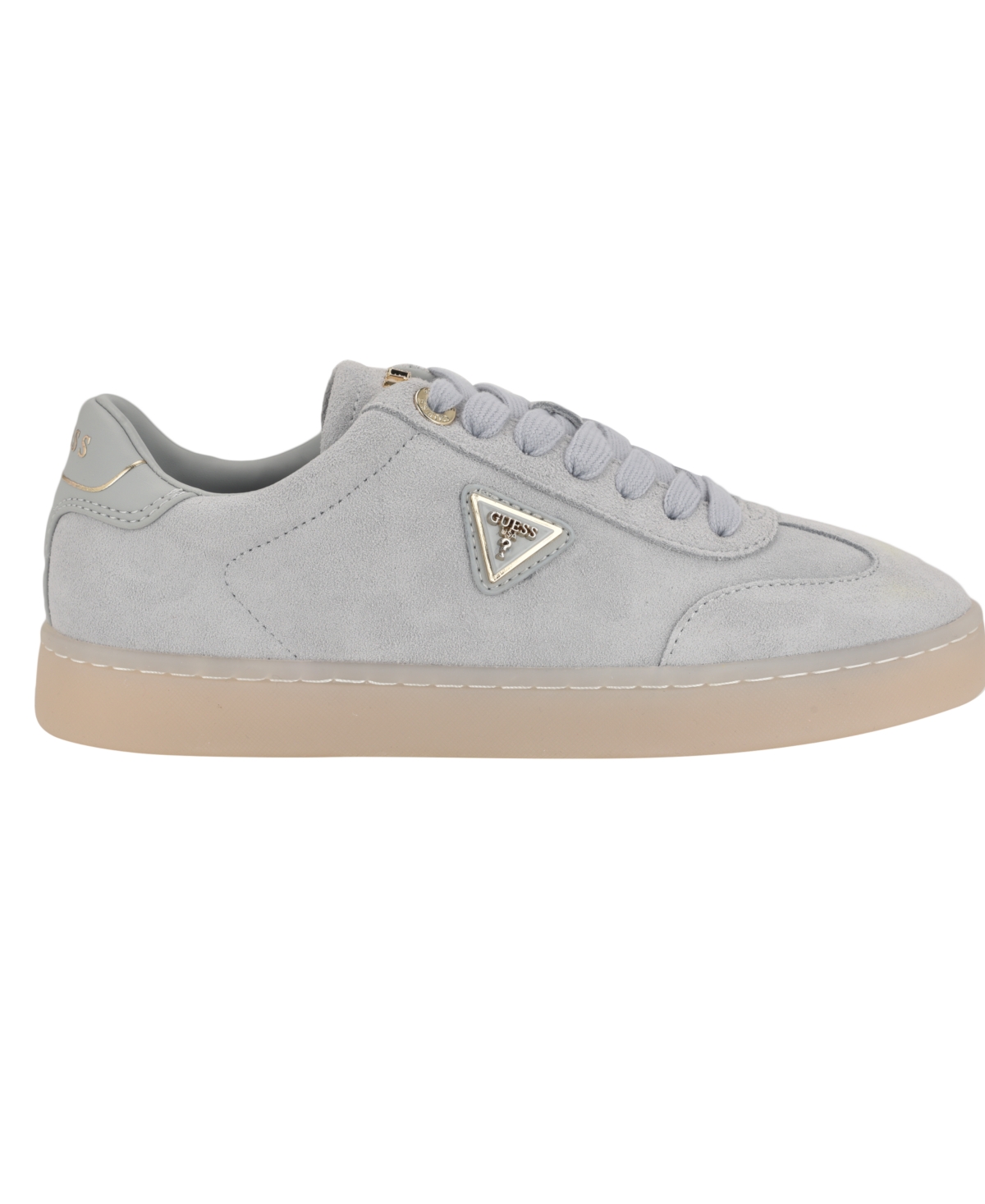 Guess Women's Jazlie T-toe Logo Court Sneakers In Light Blue
