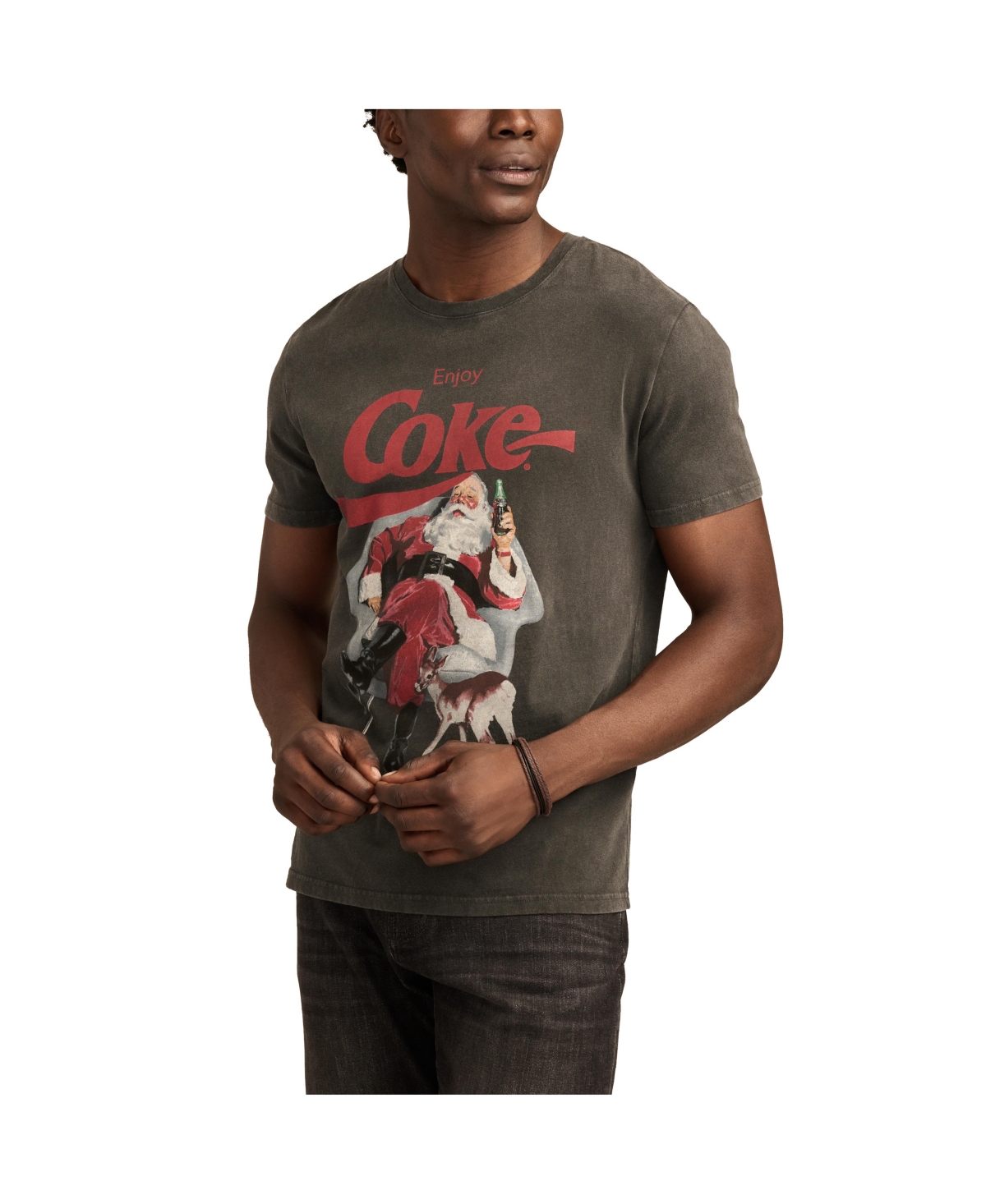 Lucky Brand Men's Coke Santa Tee