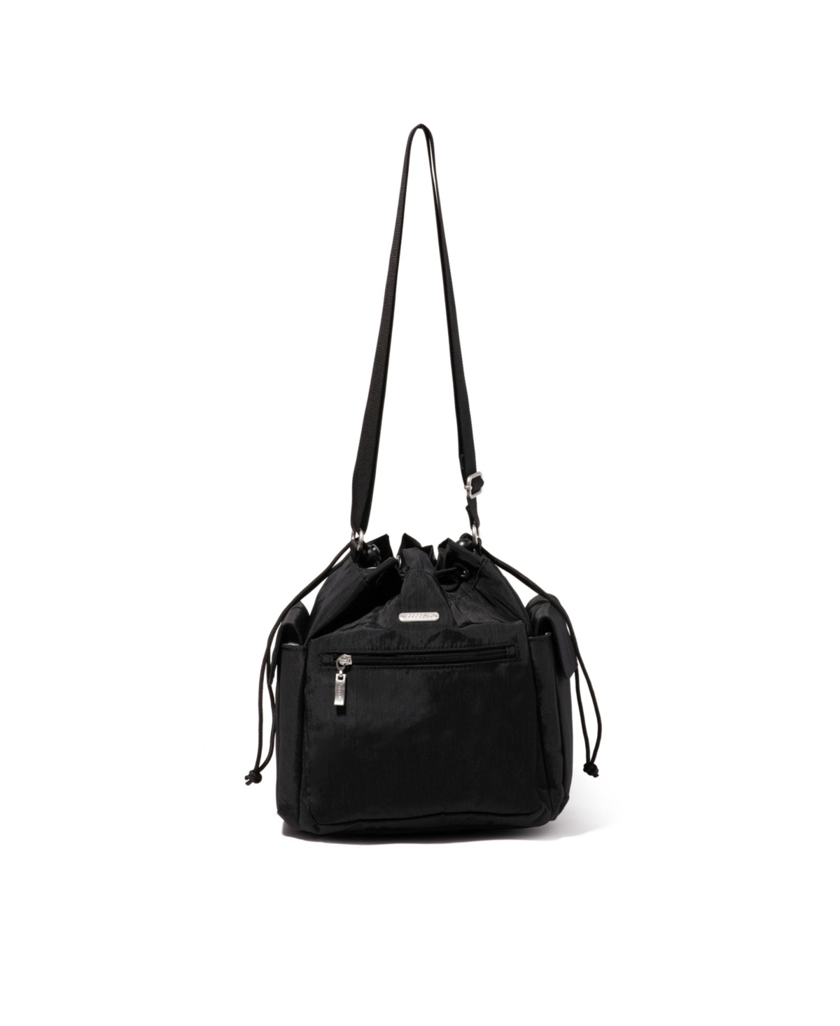 Baggallini Drawstring Crossbody Bag In Black