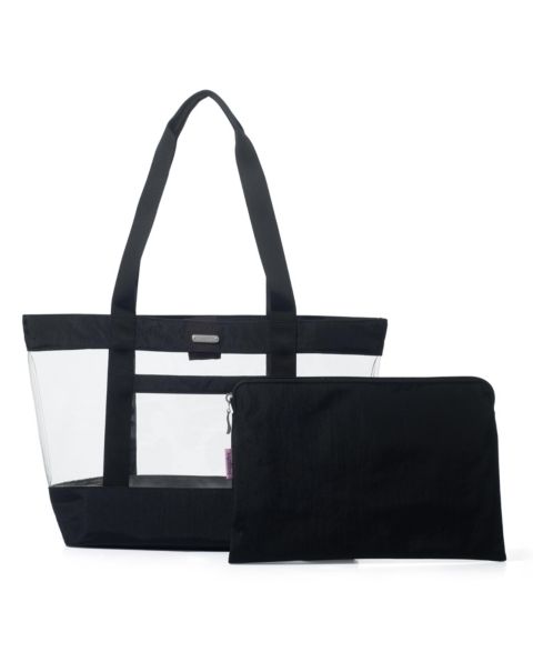 Женская сумка Baggallini Carry Away Clear Pouch Tote, цвет: Чёрный