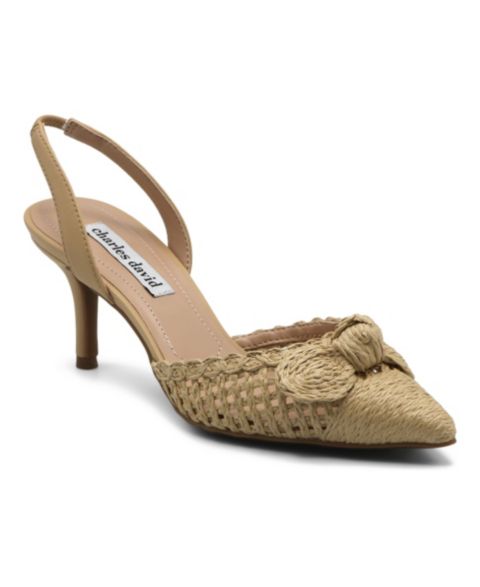 Женское платье Charles David Allyson Slingback High Heel, цвет: Натуральный