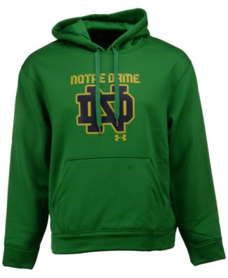Sweat à capuche vert Under Armour Notre Dame Fighting