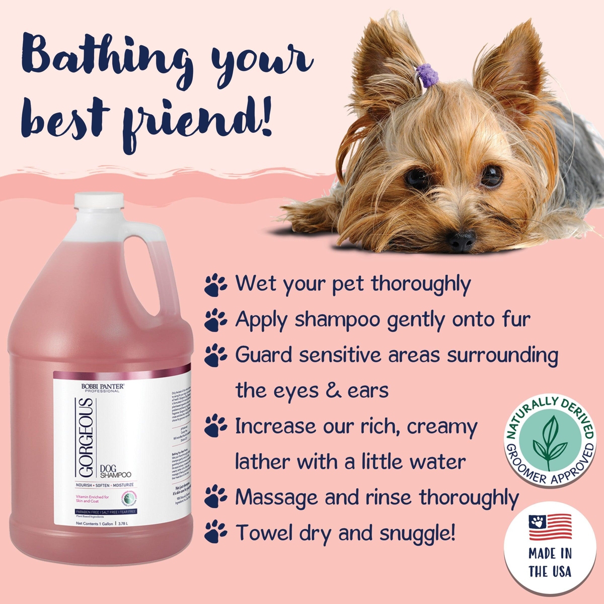 Bobbi Panter (Professional)Signature Gorgeous Dog Shampoo Chamomile, Jojoba Oil