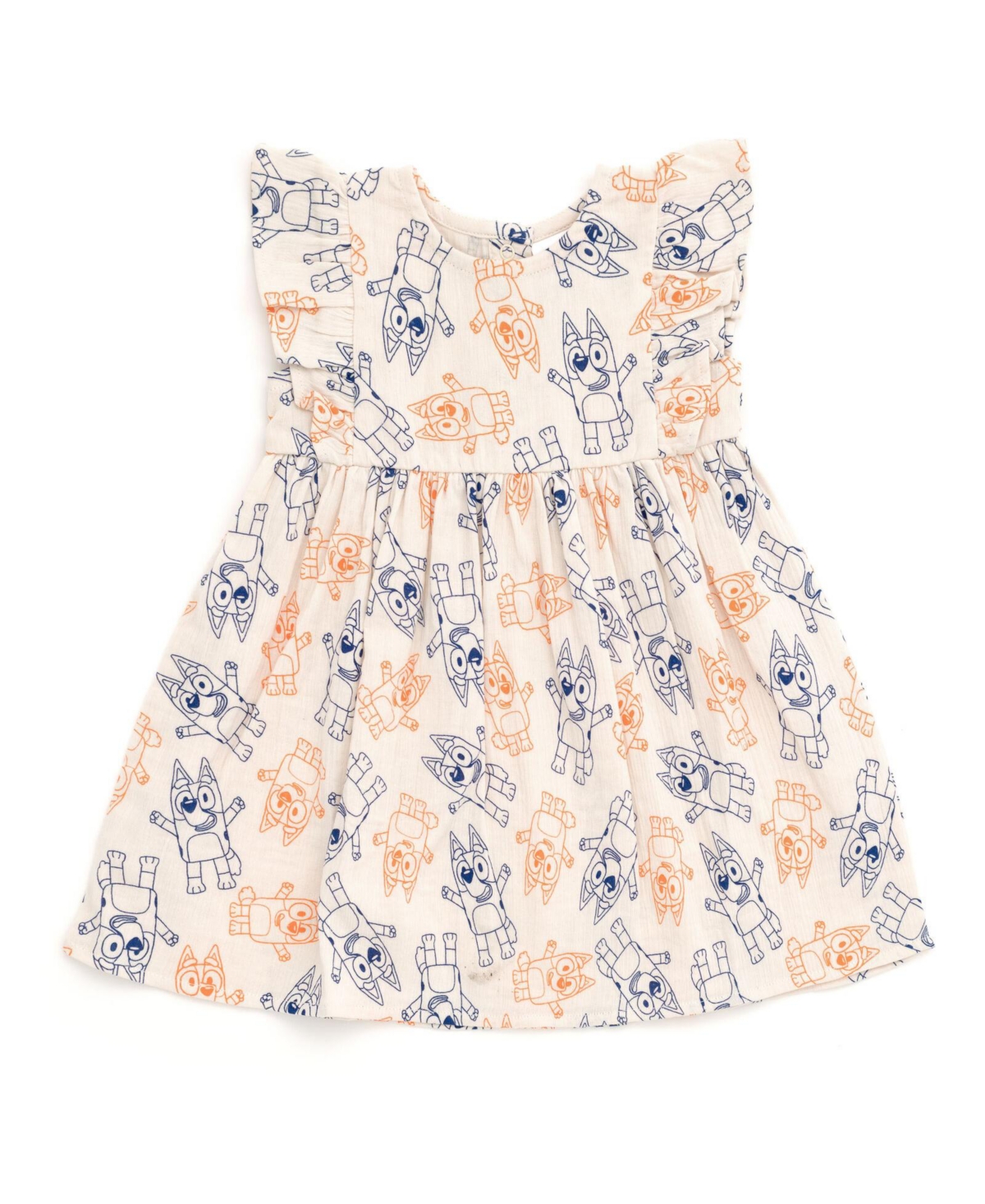 Bluey Girls Cotton Gauze Matching Family Button Down Shirt and Shorts Outfit Set
