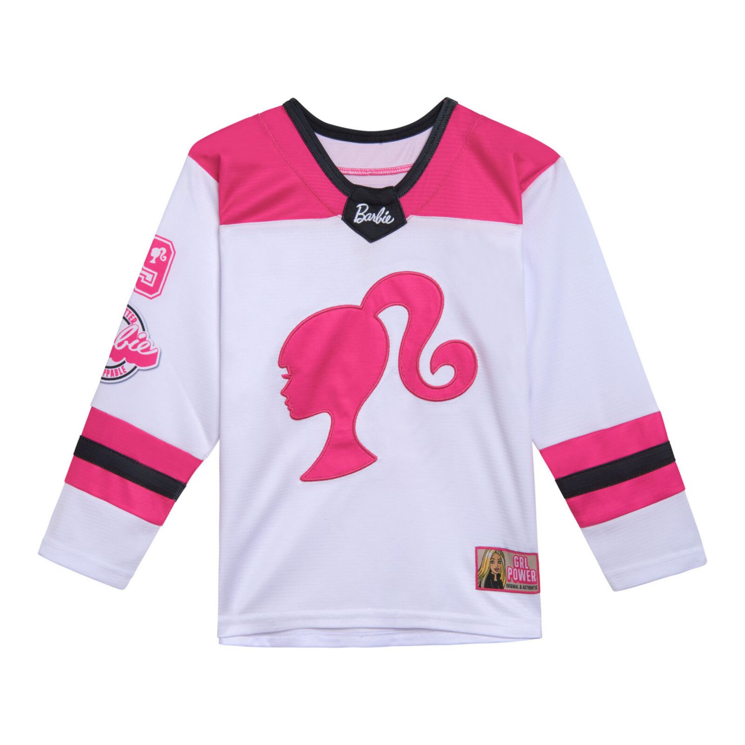 Girls Mesh Hockey Jersey Long Sleeve T-Shirt