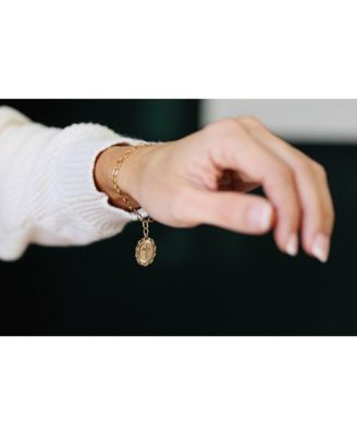 Non-Tarnishing Gold Filled Chain with 14k Gold Filled Cross Charm Bracelet