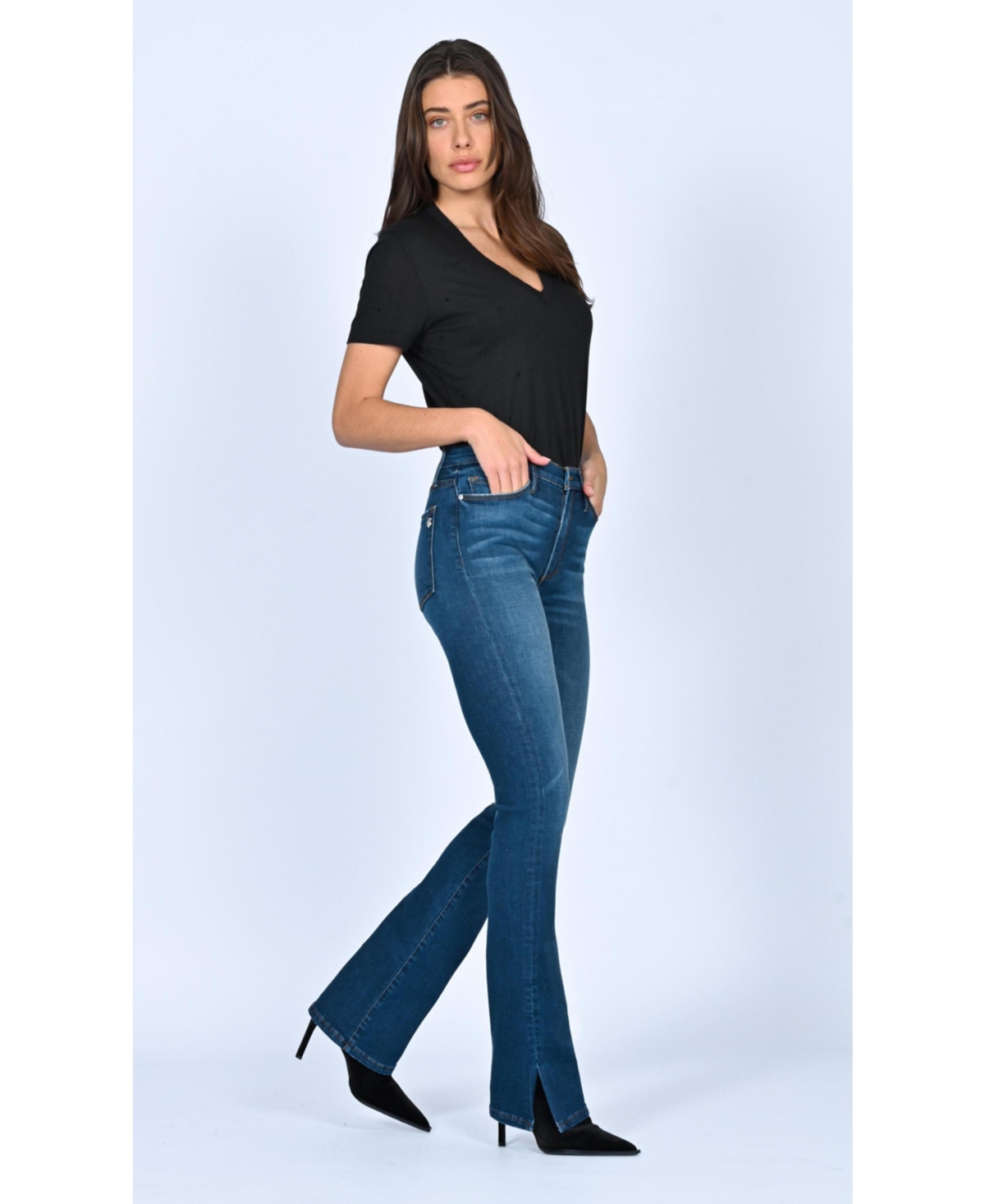 Black Orchid Denim Women's Talissa High Waisted Slice Heel Jean