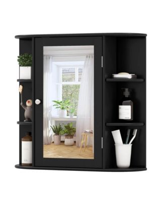 Multipurpose Mount Wall Surface Bathroom Storage Cabinet Mirror