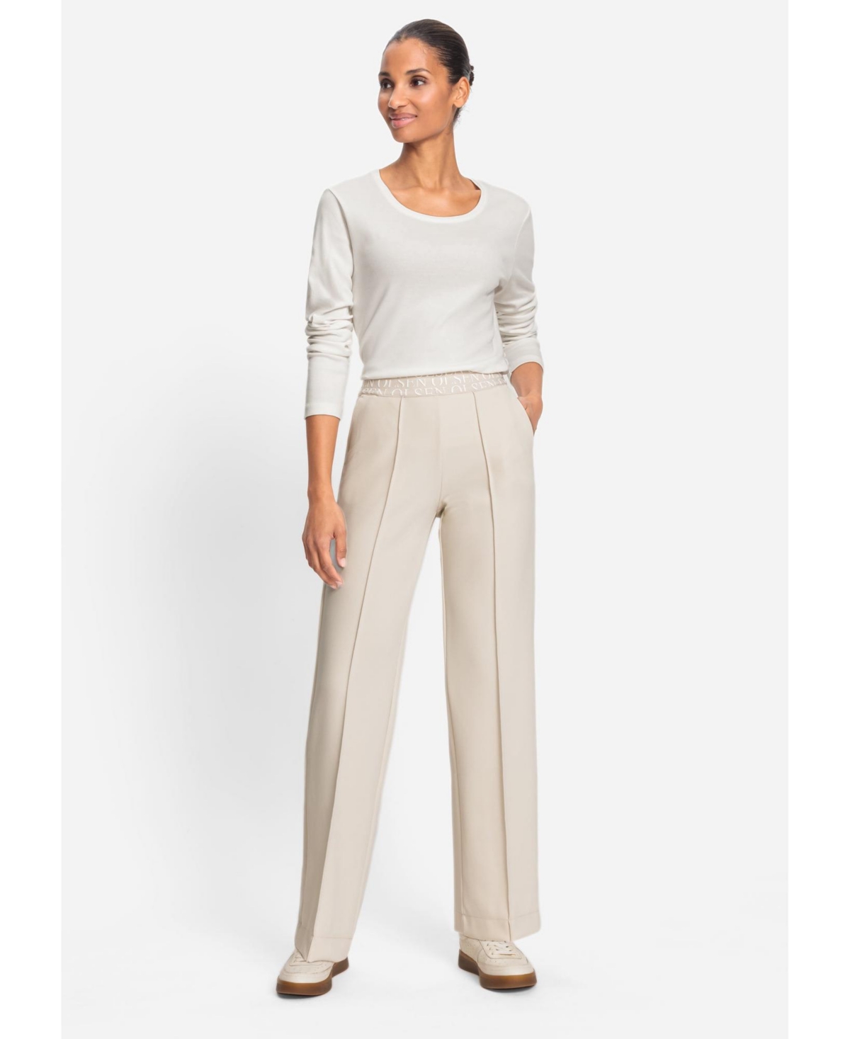 Women's Anna Fit Wide Leg Pull-On Pant - Canvas beige