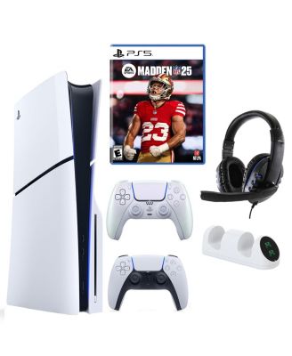 PS5 Slim with Madden NFL 25, Extra Controller & Accessories