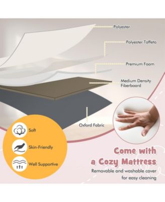 Baby Bassinet Bedside Sleeper with 6-Level Adjustable Height