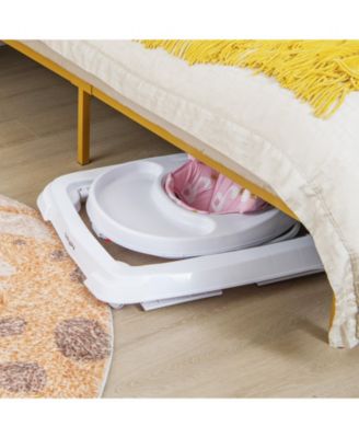 Foldable Baby Activity Walker with Adjustable Height and Detachable Seat Cushion