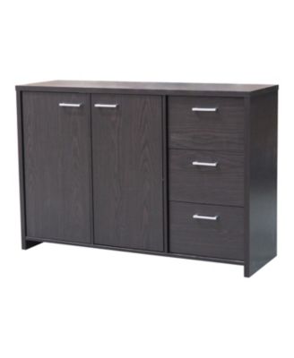 Lebeau Buffet Storage Cabinet, Oak Chocolate