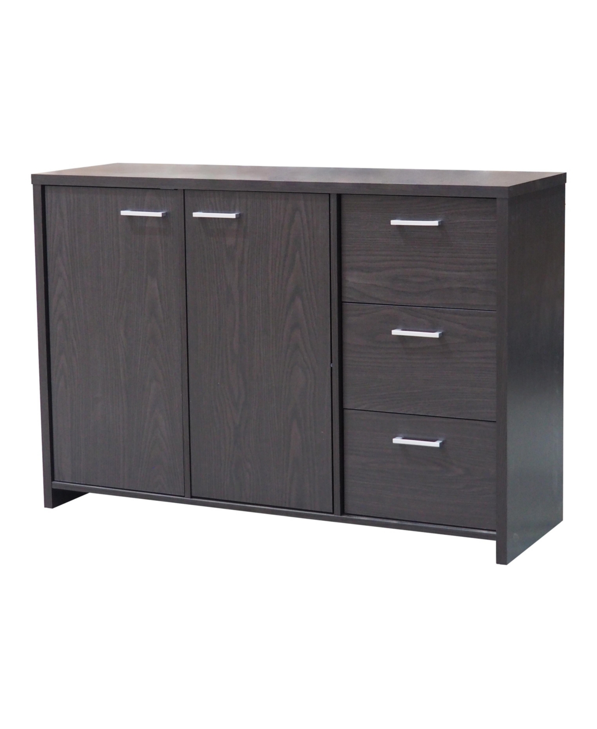 Kings Brand Furniture Lebeau - Buffet Storage Cabinet,- Oak chocolate