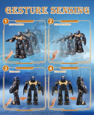 RC Robot Toys, Gesture Sensing Programmable RC Robot Toy, Talking, Dancing Rechargeable Intelligent Remote Control Robot
