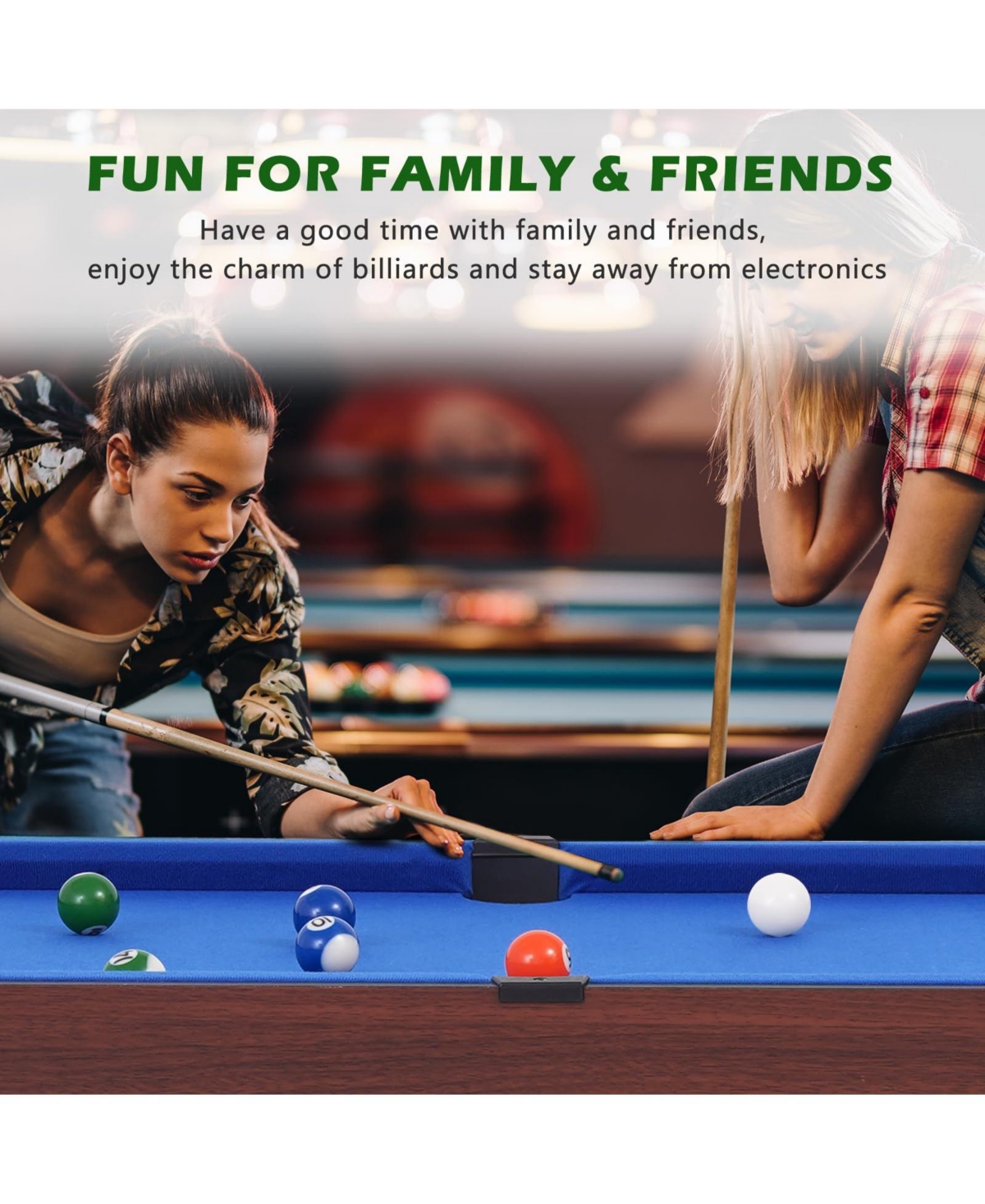 Sugift Multi Game Table, 9 in 1 Combo Game Table, Arcade Combination Game Table Set with Billiards, Ping Pong, Hockey, Basketball, Bean Bag and F