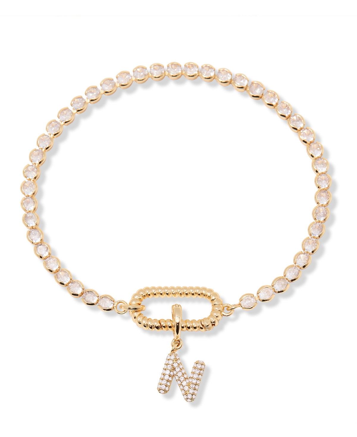 Brook & York Petra Initial Tennis Bracelet In Letter N