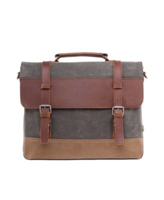 Stone Creek Waxed Canvas Large Messenger Bag