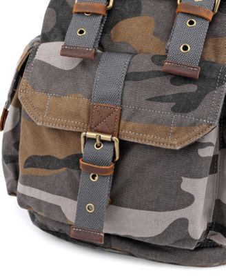 Camo Canvas Backpack