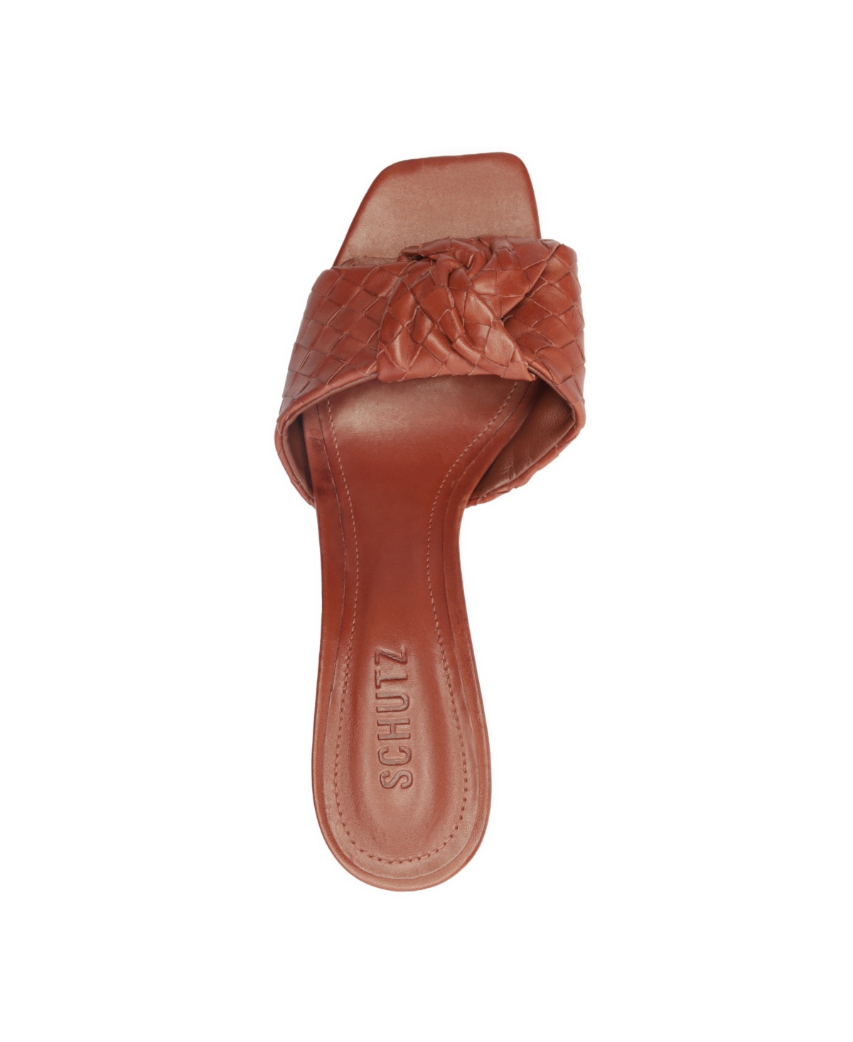 Shop Schutz Women's Kareena Knot Mule Sandals In Brown