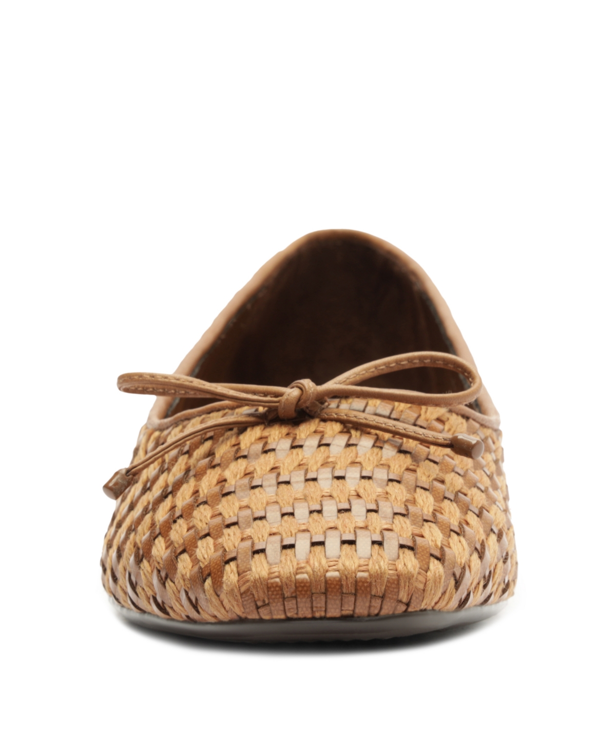 Shop Schutz Women's Arissa Straw Slip On Flats In Brown