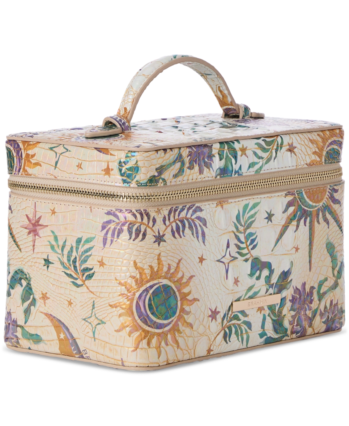 Brahmin Charmaine Small Leather Cosmetic Case In Vitality